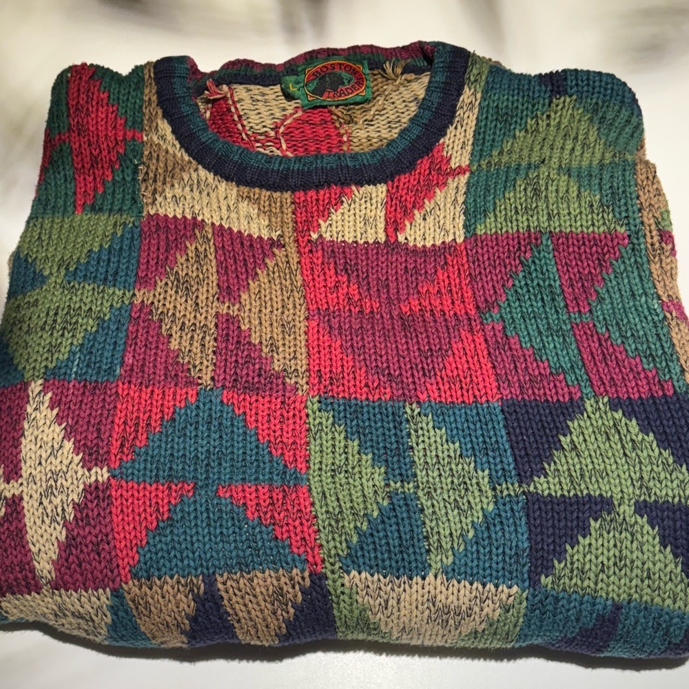Boston Traders Multicolor Knit Sweater COOGIE